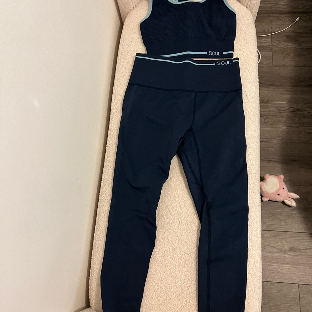 SoulCycle Navy Blue Activewear Set